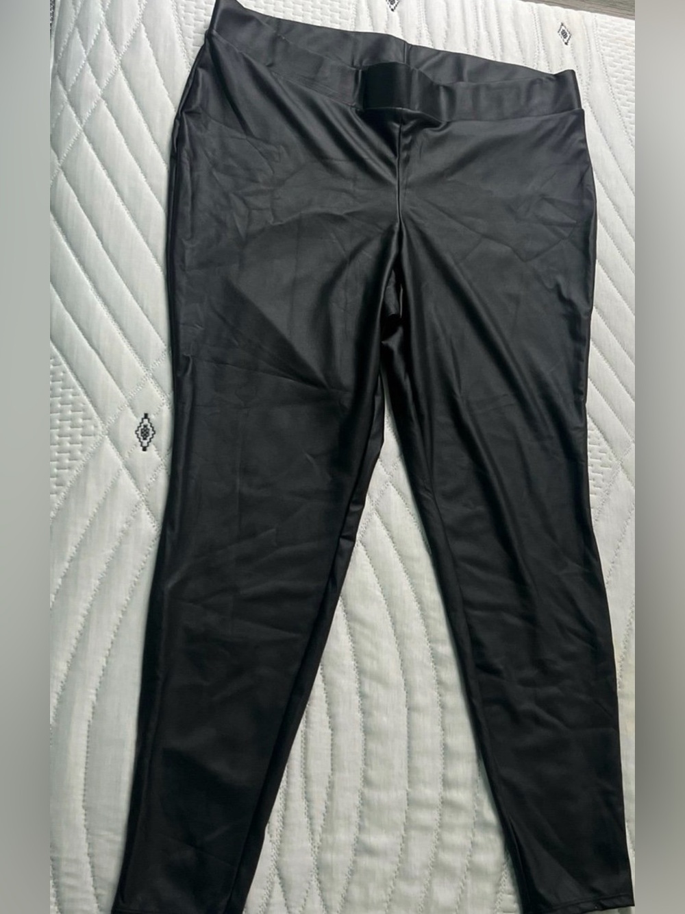 Torrid faux black leather leggings size 2